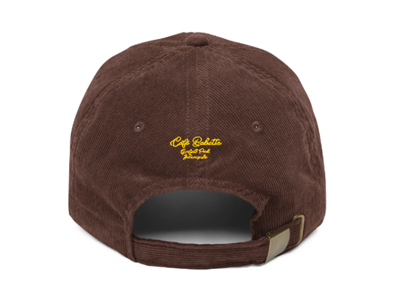Corduroy Embroidery Brown Butter