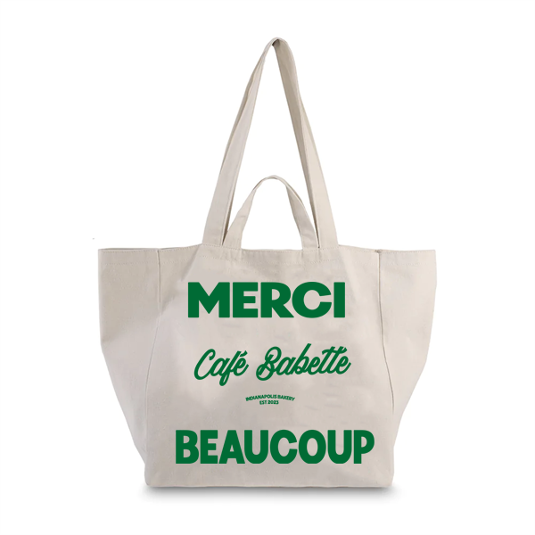 Green Merci Large Shopper Tote