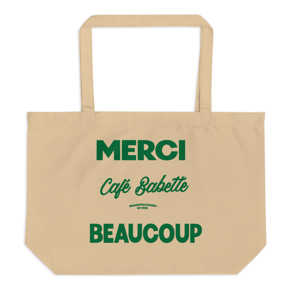 Green Merci Large Shopper Tote