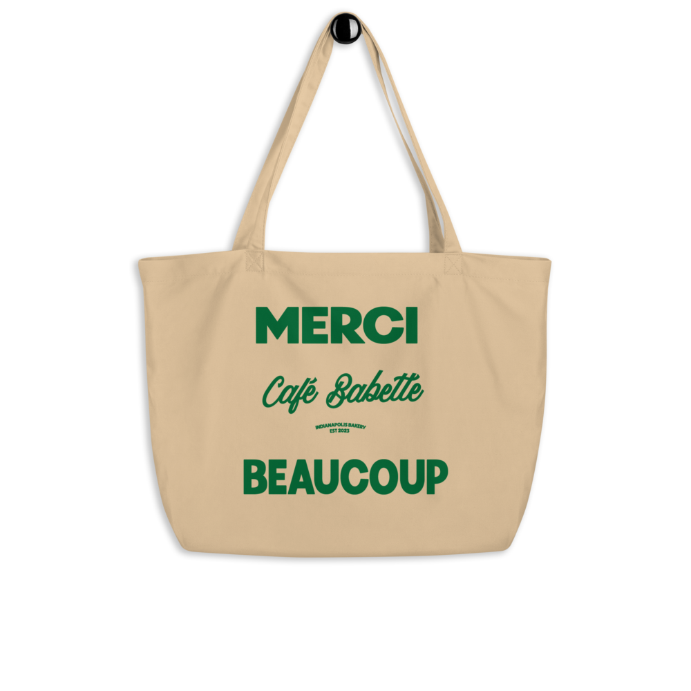 Green Merci Large Shopper Tote