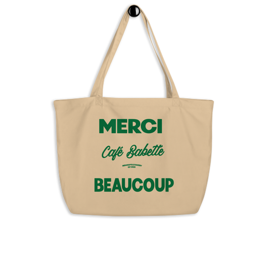 Green Merci Large Shopper Tote