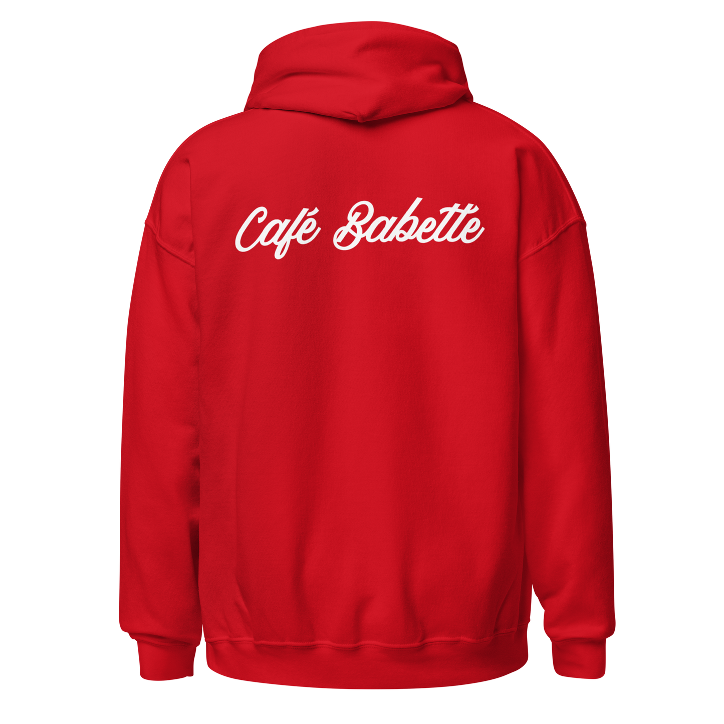 Red + White Logo Hoodie