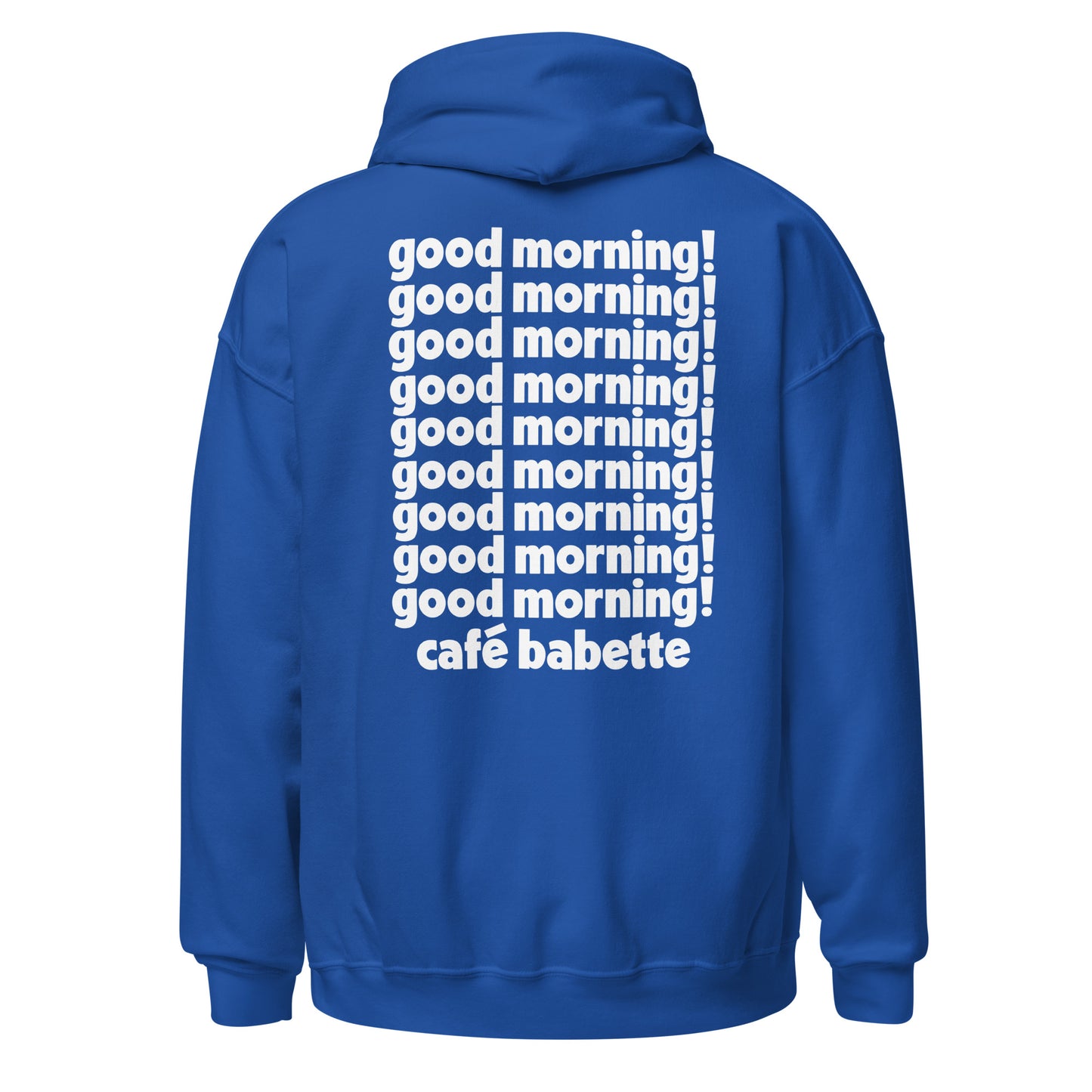 Blue + White Good Morning! Hoodie